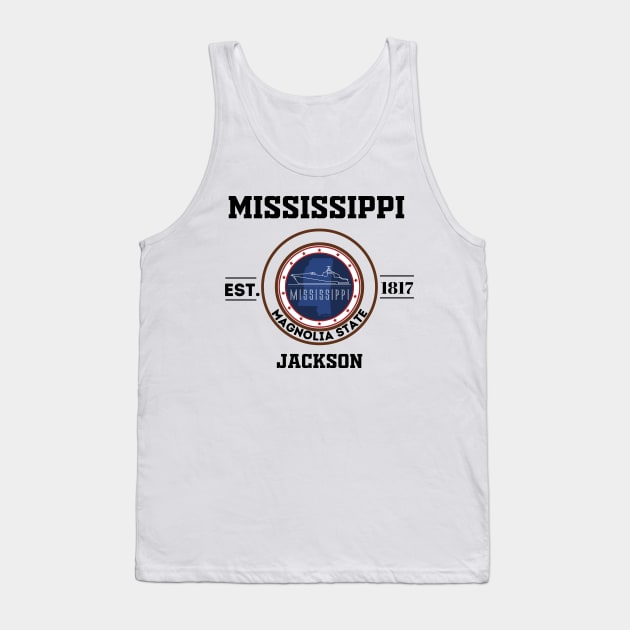 Mississippi state Tank Top by Freaky Designer